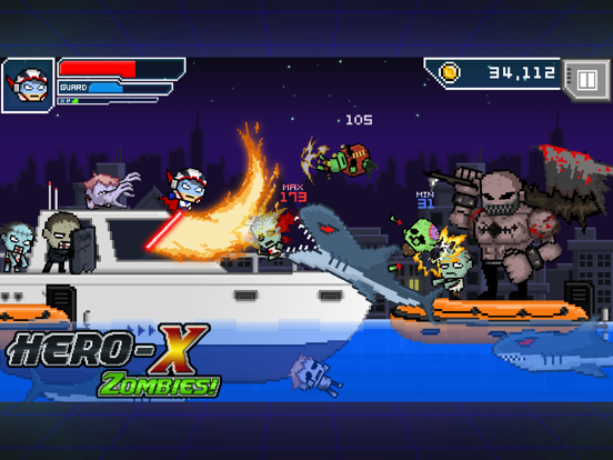 Capturas de tela do HERO-X: ZOMBIES! iPad 